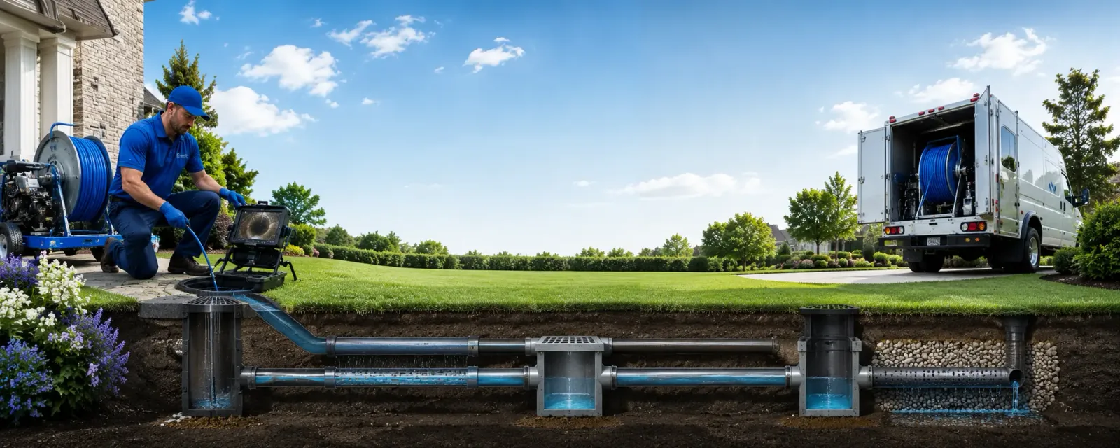 Outdoor drain cleaning information for Loyall, KY